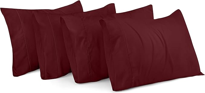 Microfiber Pillowcase Set - King - 20 x 40 in - 4 Pack