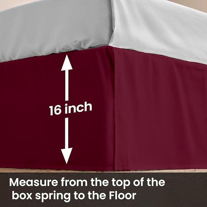 Microfiber Bed Skirt - King - 16 in Drop
