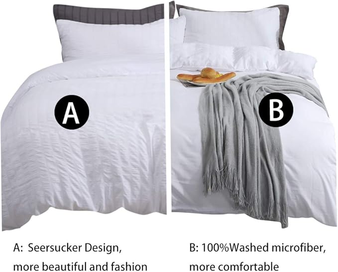 Microfiber Duvet Cover Set - King - 104 x 90 in - 3 Piece