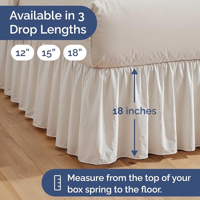 Bed Skirt - King - 18 in Drop
