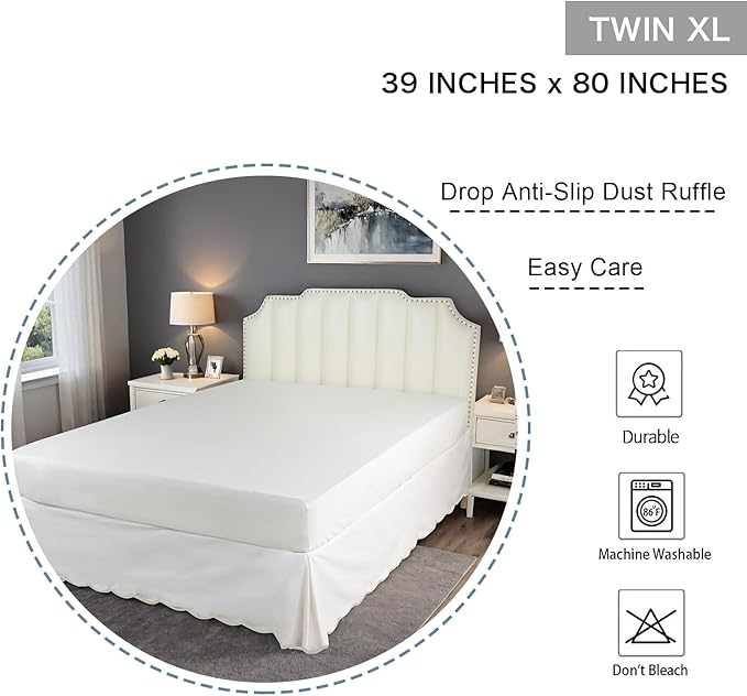 Bed Skirt - Twin XL - 14 in Drop