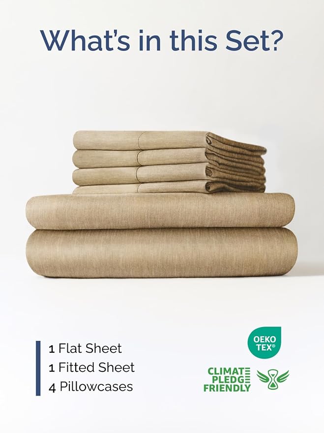 Cooling Bed Sheet Set - Full - 6 Piece