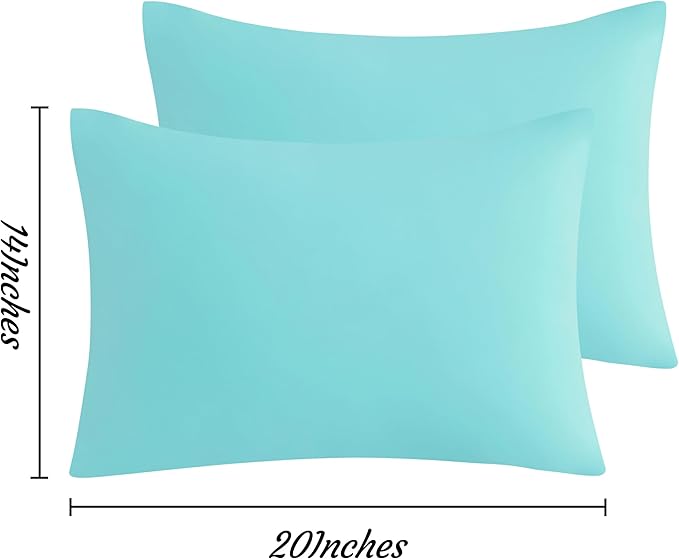 Microfiber Pillowcase Set - 14 x 20 in - 2 Pack - 2 Piece