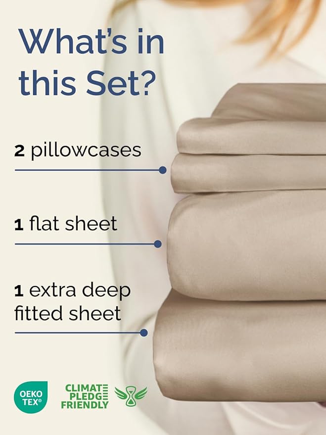 Cooling Bed Sheet Set - Twin XL - 4 Piece