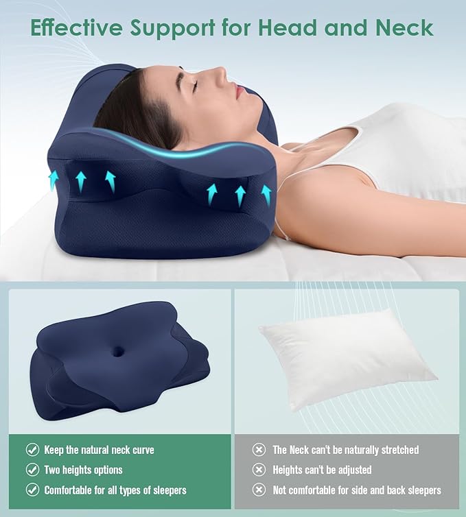 Memory Foam Cooling Bed Pillow