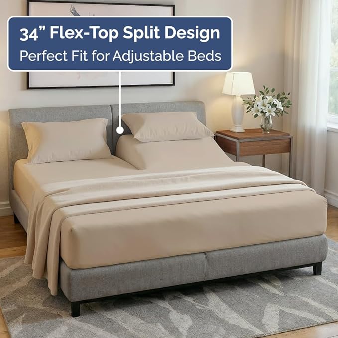 Cooling Bed Sheet Set - King - 4 Piece