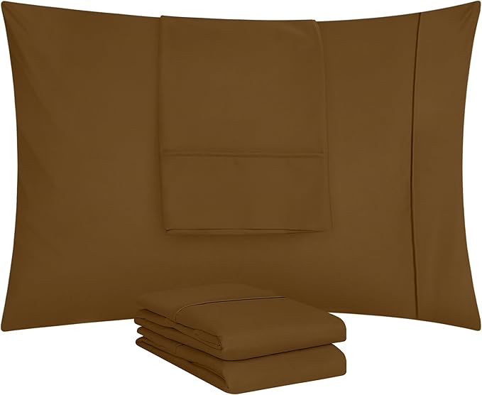 Microfiber Pillowcase Set - Standard - 20 x 26 in - 4 Pack