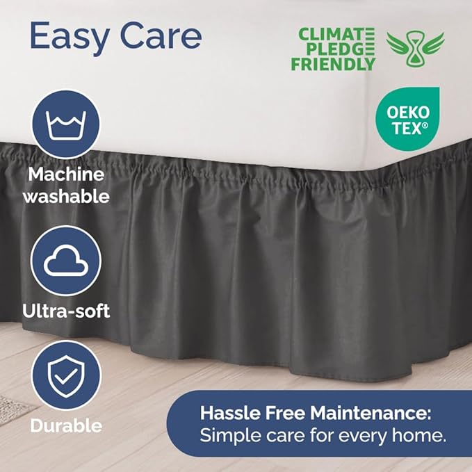 Bed Skirt - Twin XL - 12 in Drop