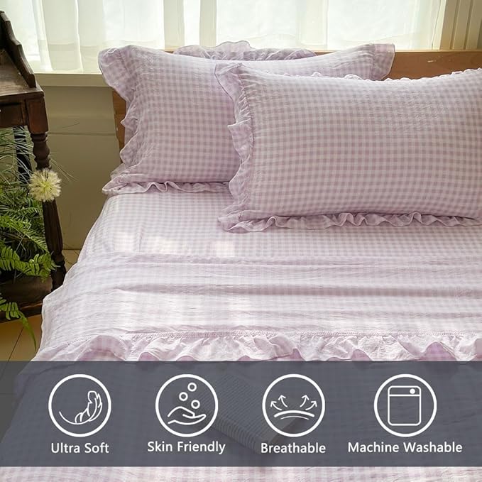 Microfiber Bed Sheet Set - Queen - 4 Piece