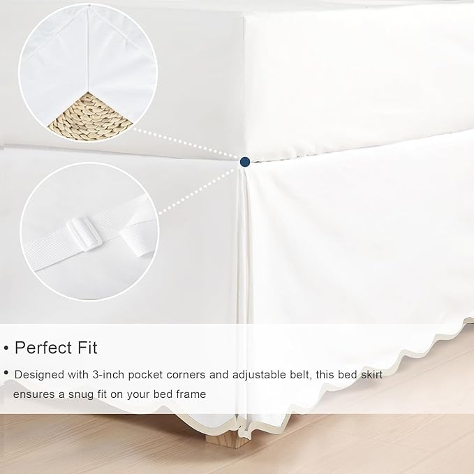 Bed Skirt - Queen - 12 in Drop