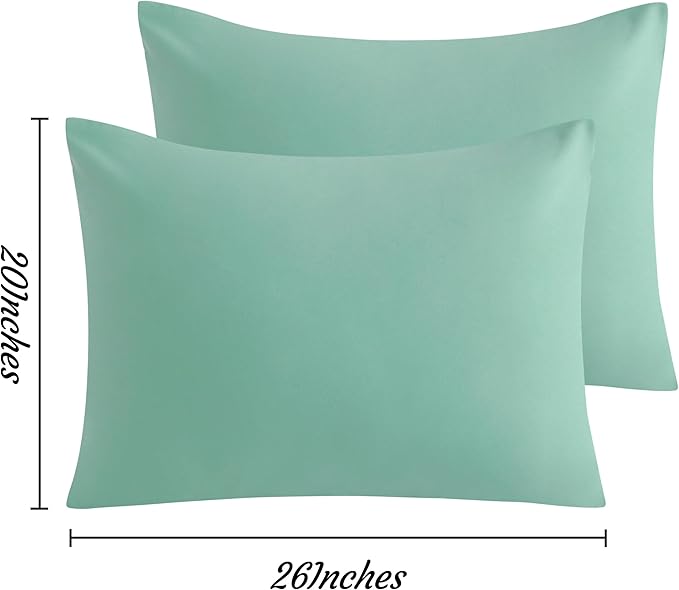 Microfiber Pillowcase Set - Standard - 20 x 26 in - 2 Pack - 2 Piece