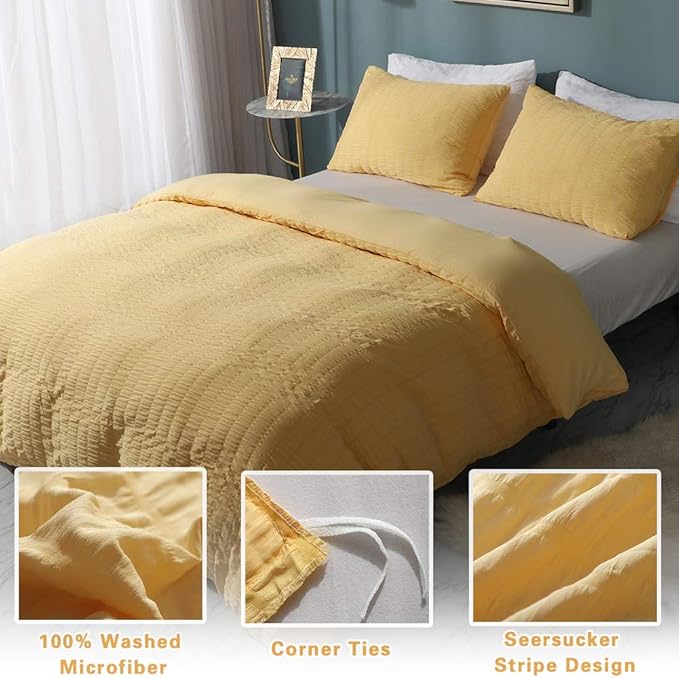 Microfiber Duvet Cover Set - King - 104 x 90 in - 3 Piece