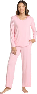 Women's Bamboo Pants Pajama Set - Long Sleeve - 2 Piece