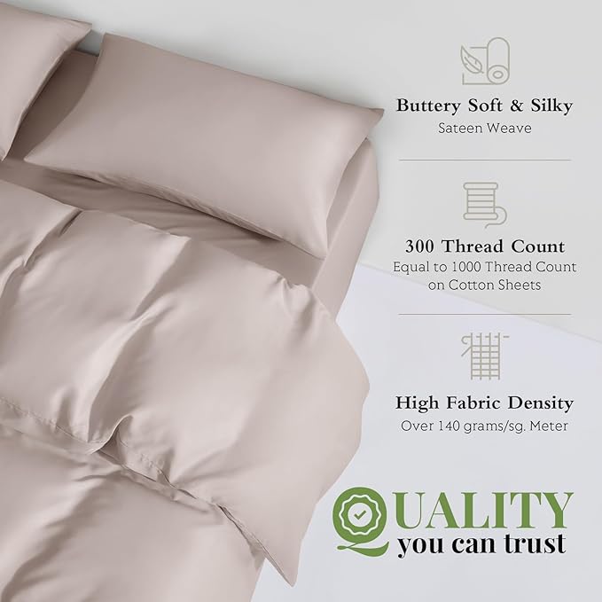 Bamboo Cooling Duvet Cover Set - King - 3 Piece