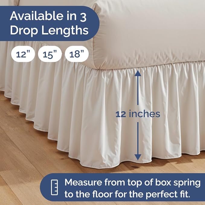 Bed Skirt - Twin - 12 in Drop