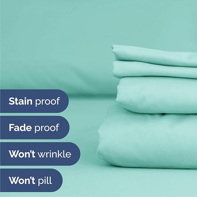 Cooling Bed Sheet Set - King - 16 in Deep Pocket - 6 Piece