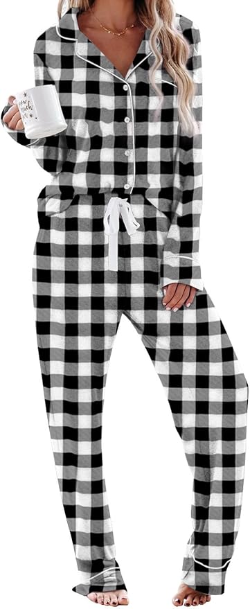 Women's Pajama Set - Long Sleeve - 2 Piece