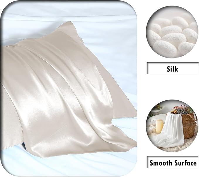 Satin Pillowcase Set - King - 2 Piece