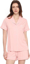 Women's Bamboo Pajama Set - Short Sleeve - 2 Piece