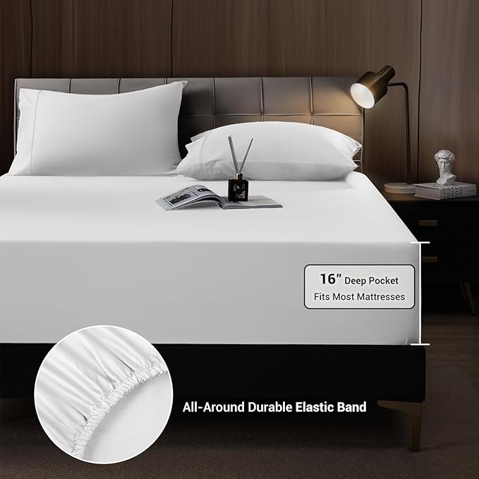 Bamboo Cooling Bed Sheet Set - Full - 4 Piece
