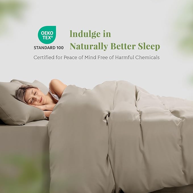 Bamboo Cooling Duvet Cover Set - King - 3 Piece