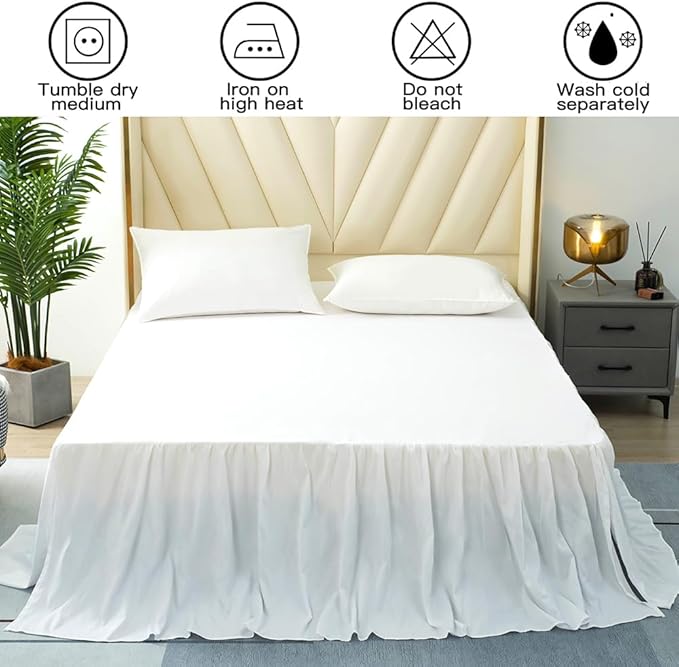 Microfiber Bed Skirt - Full - 22 in Drop