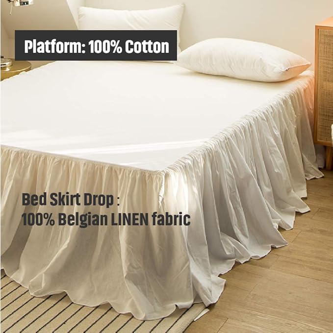 Linen Bed Skirt - King
