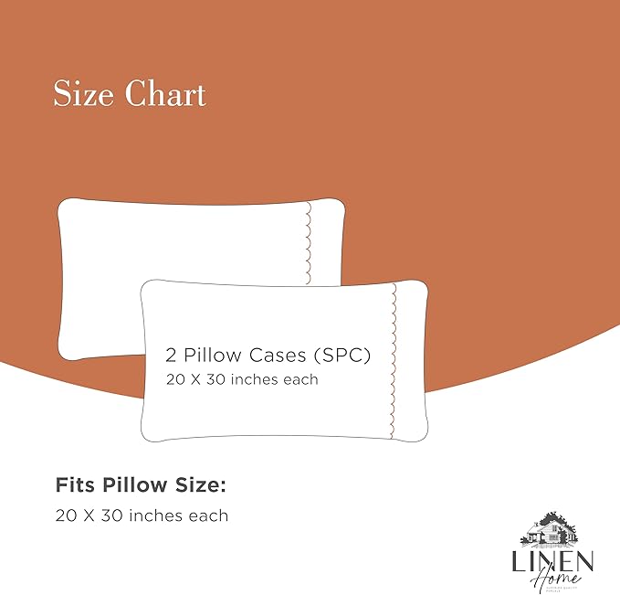 100% Cotton Pillowcase Set - Queen - 2 Piece