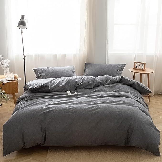 Linen Duvet Cover Set - Queen