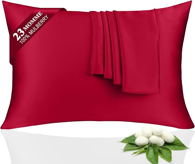 Mulberry Silk Cooling Pillowcase Set - Queen - 2 Pack
