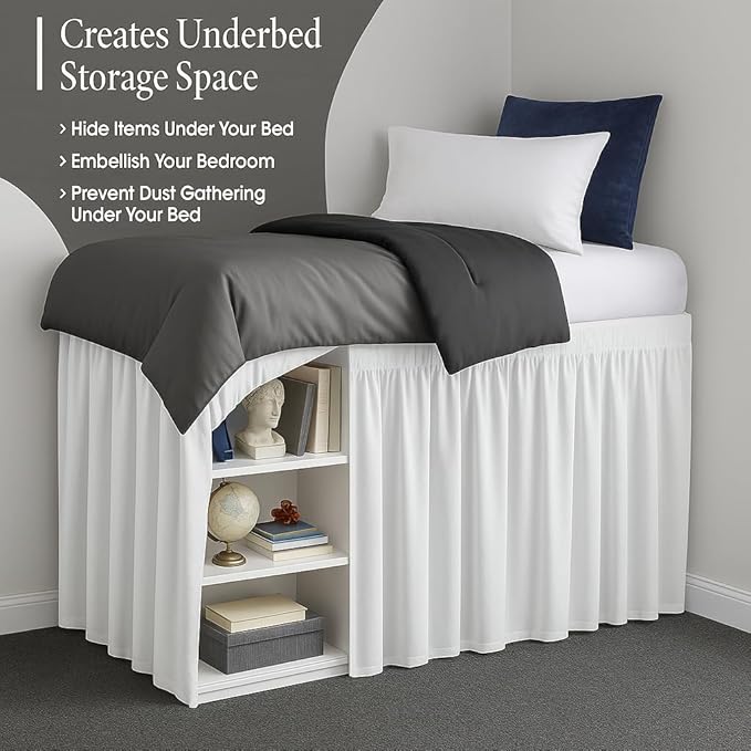 Microfiber Bed Skirt - Twin XL