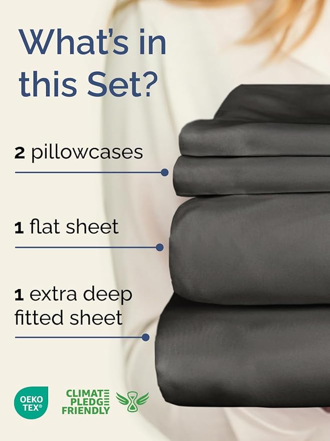 Cooling Bed Sheet Set - Twin - 4 Piece