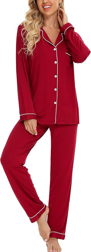 Women's Pants Pajama Set - Long Sleeve - 2 Piece