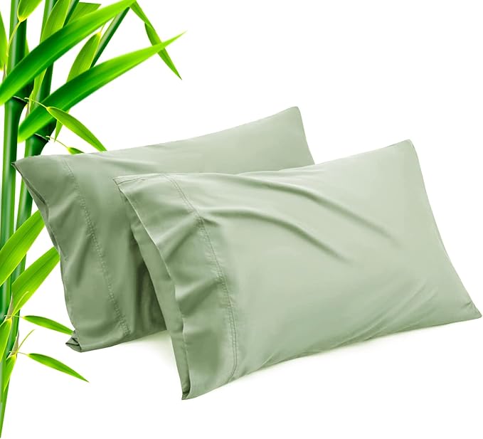 Bamboo Cooling Pillowcase Set - King - 20 x 40 in - 2 Pack - 2 Piece