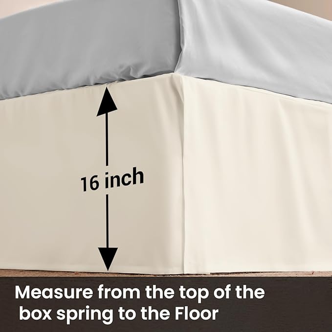 Microfiber Bed Skirt - King - 16 in Drop