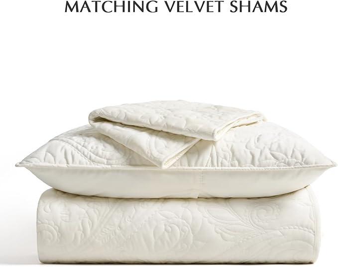Velvet Quilt Set - Queen - 3 Piece