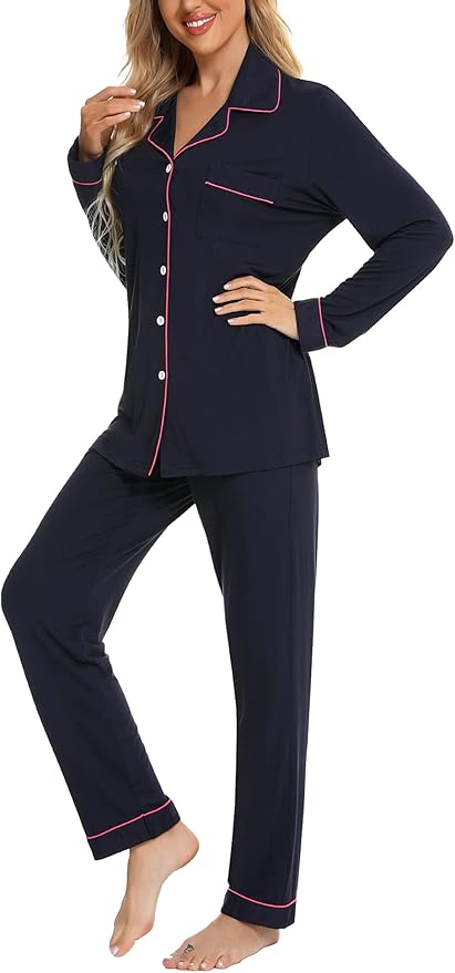 Women's Pants Pajama Set - Long Sleeve - 2 Piece