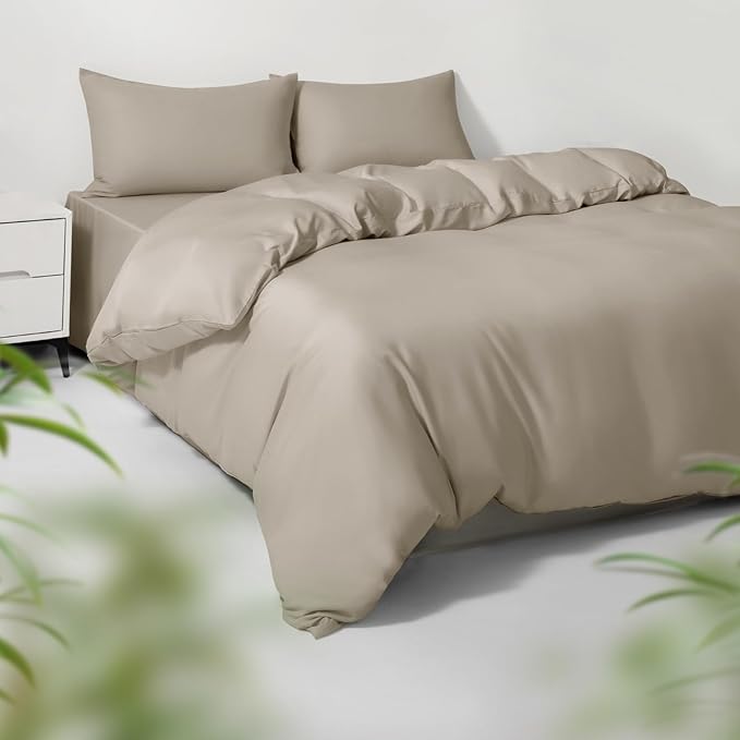 Bamboo Cooling Duvet Cover Set - Queen - 3 Piece