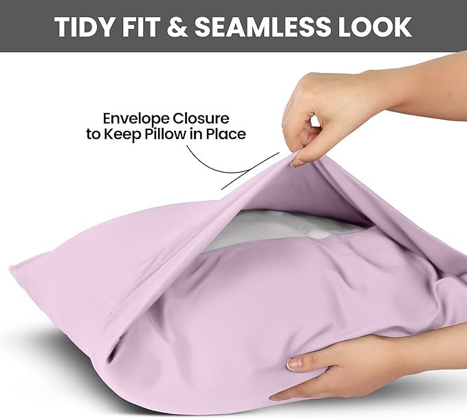 Microfiber Pillowcase Set - King - 20 x 40 in - 2 Pack