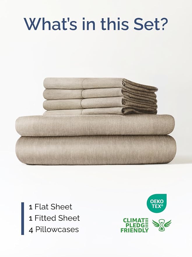 Cooling Bed Sheet Set - Queen - 6 Piece