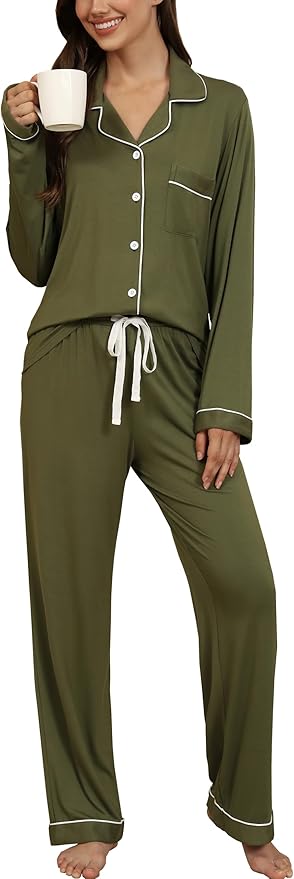 Women's Pajama Set - Long Sleeve - 2 Piece