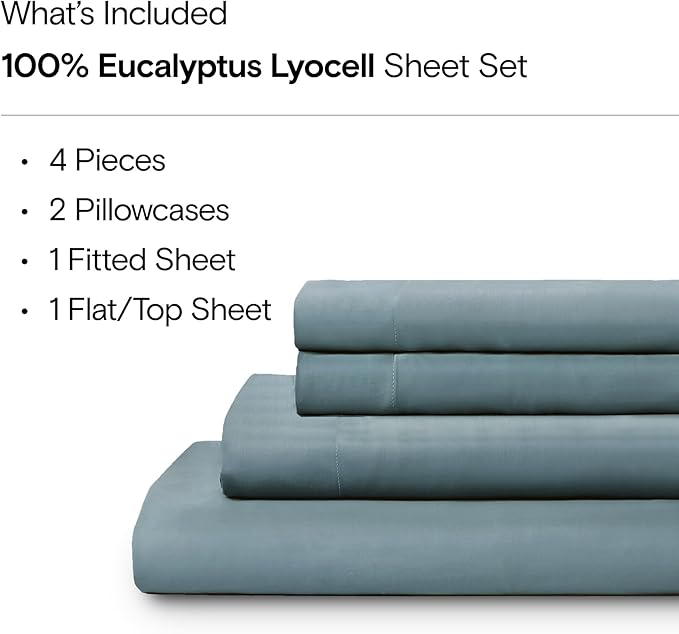 Cooling Bed Sheet Set - King - 4 Piece