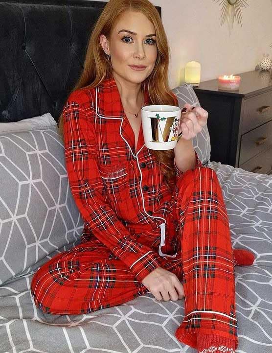 Women's Pajama Set - Long Sleeve - 2 Piece