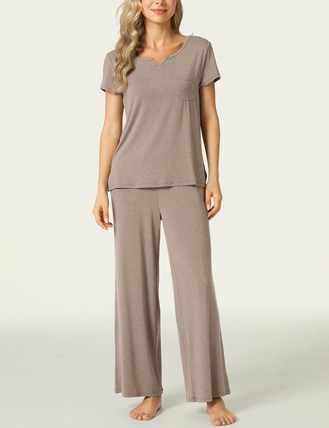 Bamboo Pajama Set - Short Sleeve - 2 Piece