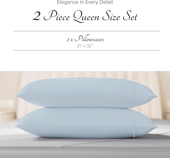 Linen Cooling Pillowcase Set - Queen - 2 Piece