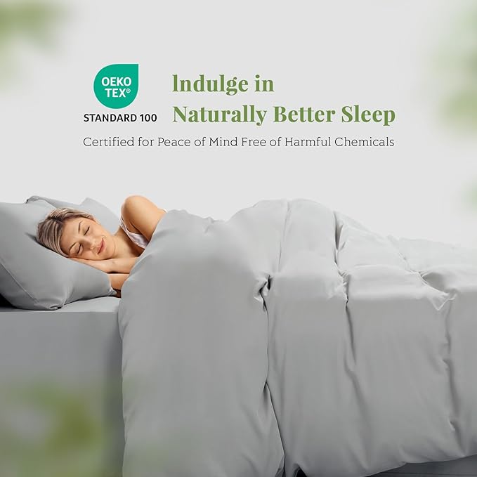 Bamboo Cooling Duvet Cover Set - Queen - 3 Piece