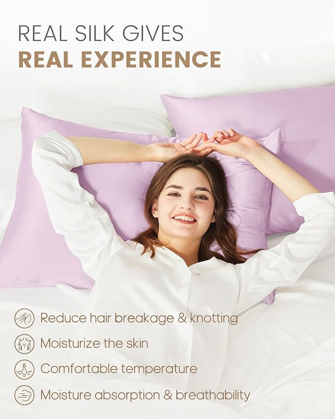 Mulberry Silk Hypoallergenic Pillowcase - Queen