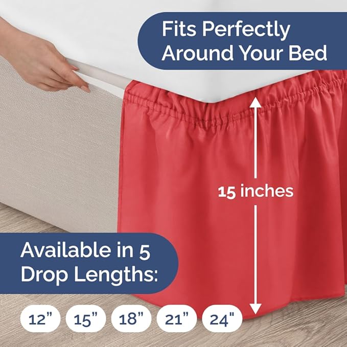 Bed Skirt - Queen - 18 in Drop