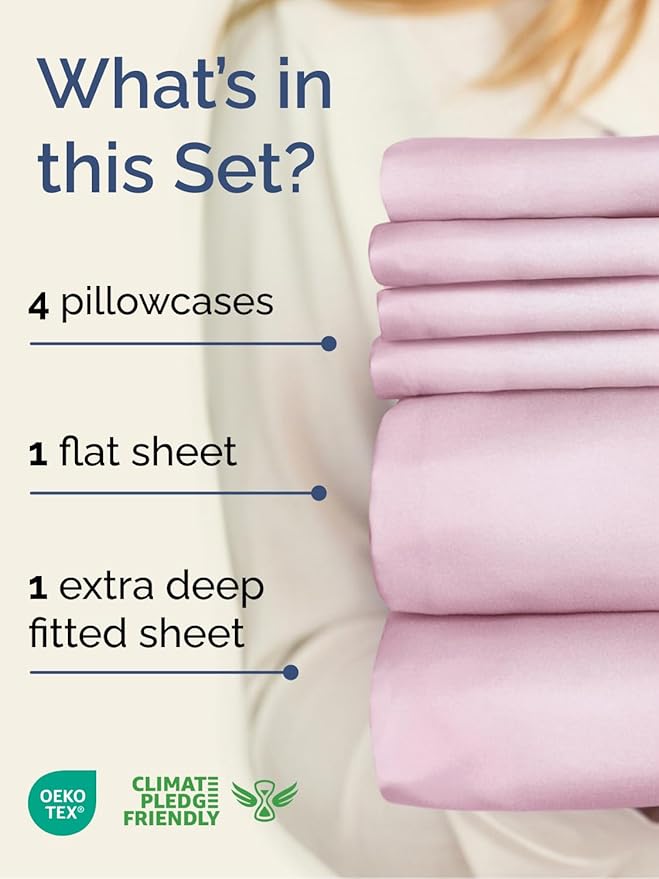Cooling Bed Sheet Set - King - 6 Piece