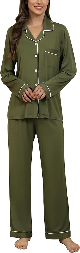 Women's Pajama Set - Long Sleeve - 2 Piece